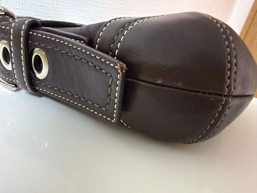 コーチ　ハンドバッグ　coach small bag brown