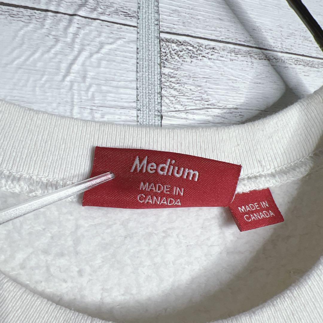 【入手困難!!】シュプリーム ✈︎カナダ製 刺繍 トレーナー 肉厚 裏起毛