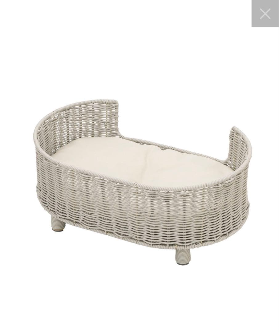 3COINS ラタン風ペットベッド 小型犬用✖️３個