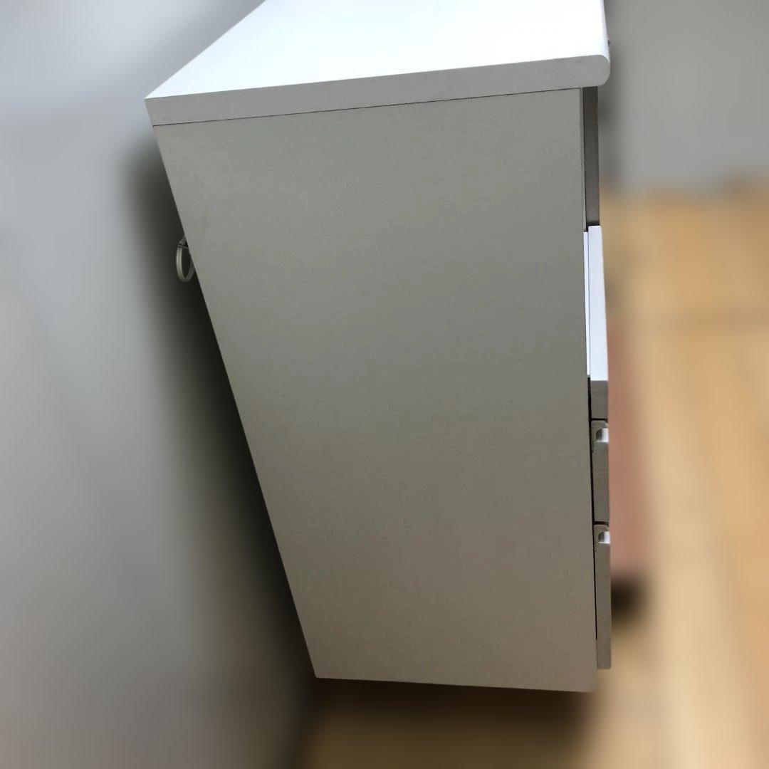 送料無料 ニトリ ポスティア 135 WH カウンター 食器棚 88252-2-