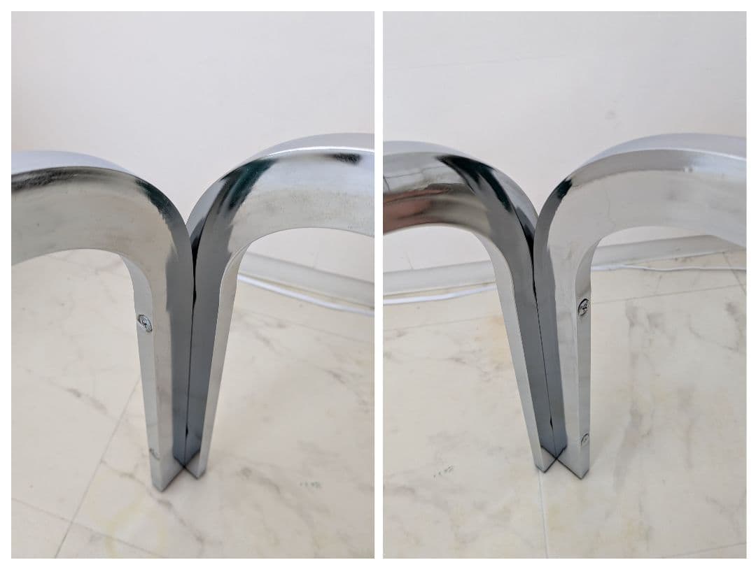 ヴィンテージ ガラステーブル モダン ミッドセンチュリー アイアンフレーム