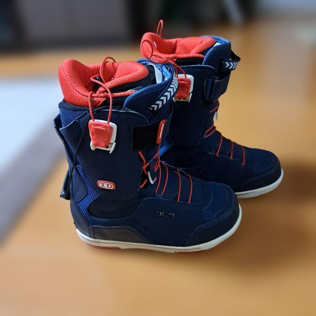 DEELUXE スノーボードブーツ ID 6.1 ネイビー/レッド 25.5美品
