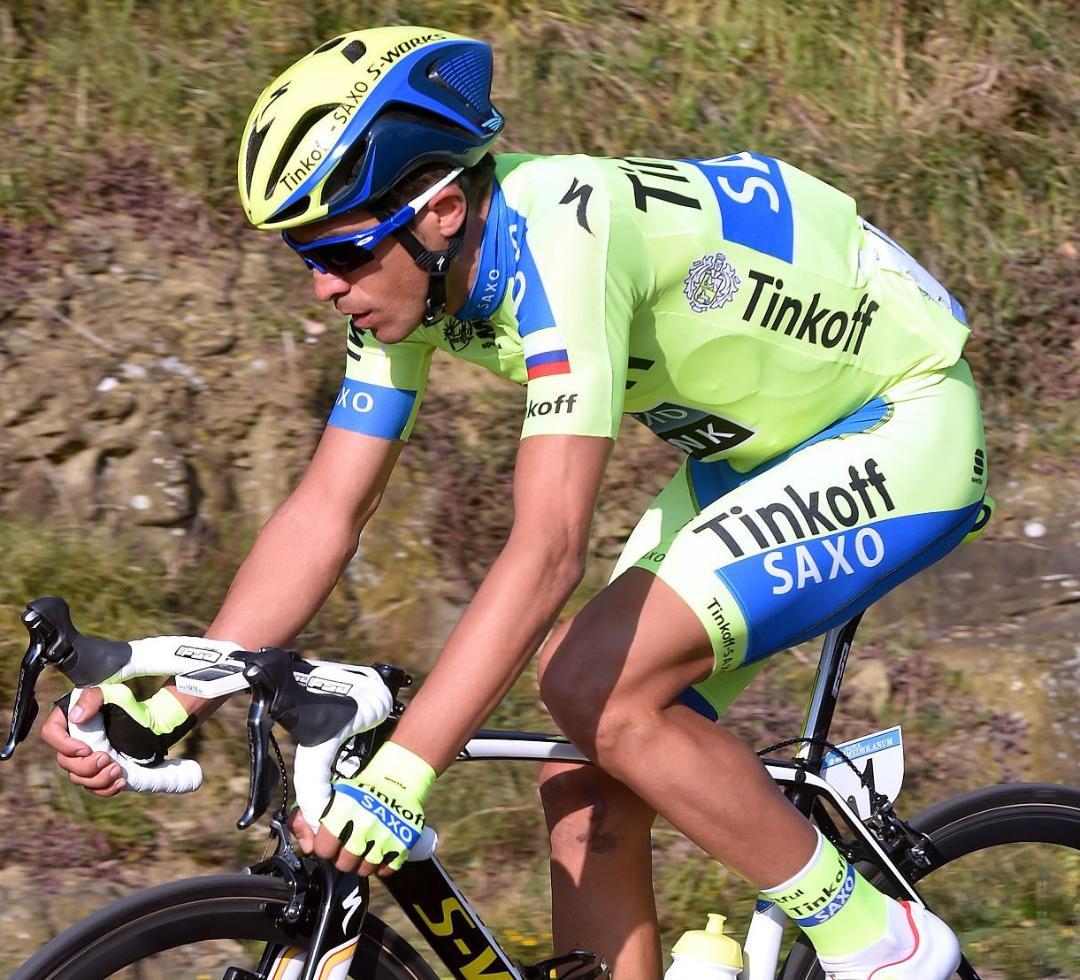 選手支給品 ティンコフサクソバンク コンタドール ロードスーツ スキンスーツ