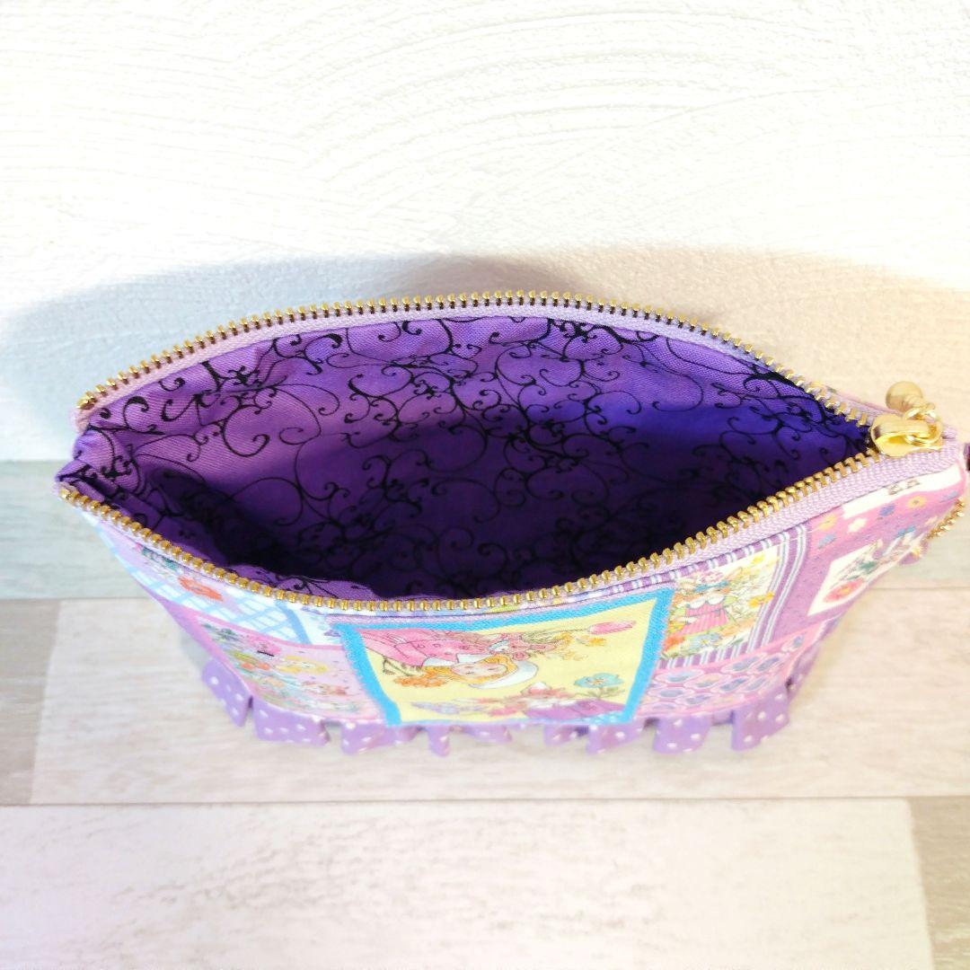 専用☆フリル付き巾着ミニバッグ＆ポーチ☆ ジョリーフルール