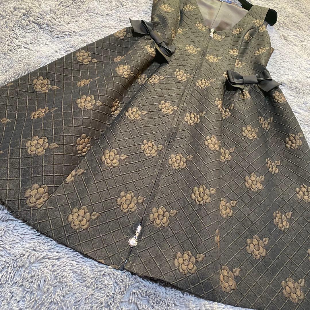 エムズグレイシー キルティング カメリア ダブルジップ ジャンパースカート40