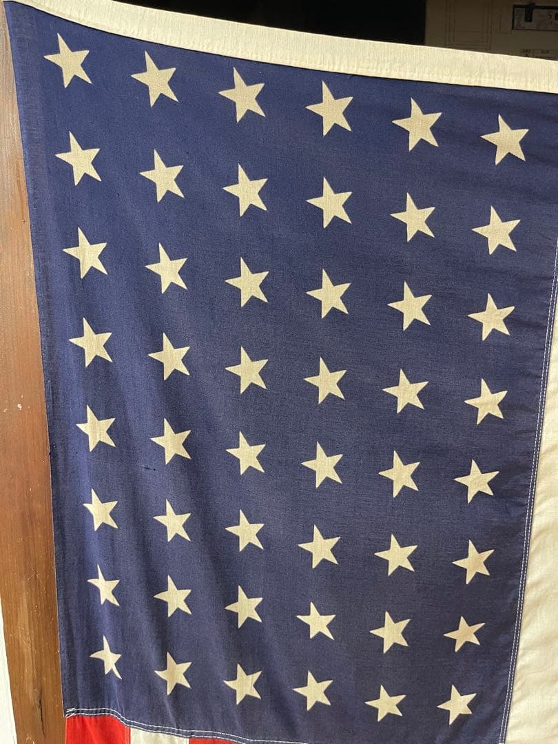 ヴィンテージ 星条旗 48星 アメリカ 国旗 旗アメカジ　ハーレーダビッドソン