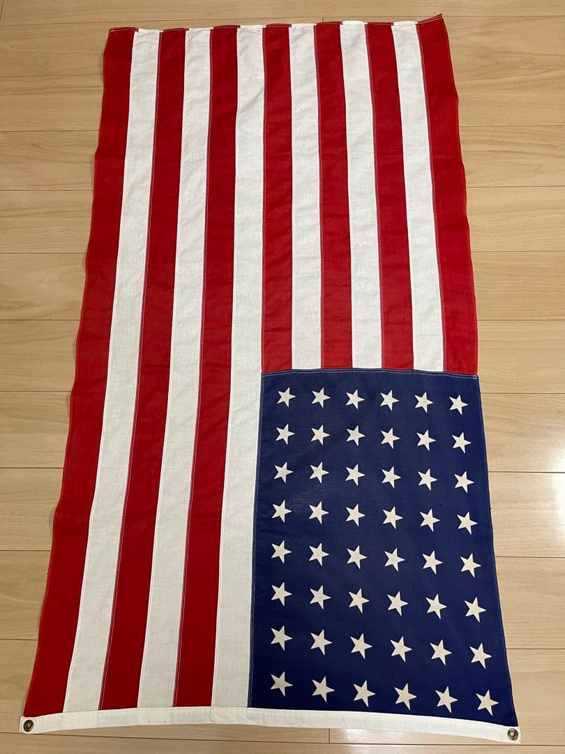 ヴィンテージ 星条旗 48星 アメリカ 国旗 旗アメカジ　ハーレーダビッドソン