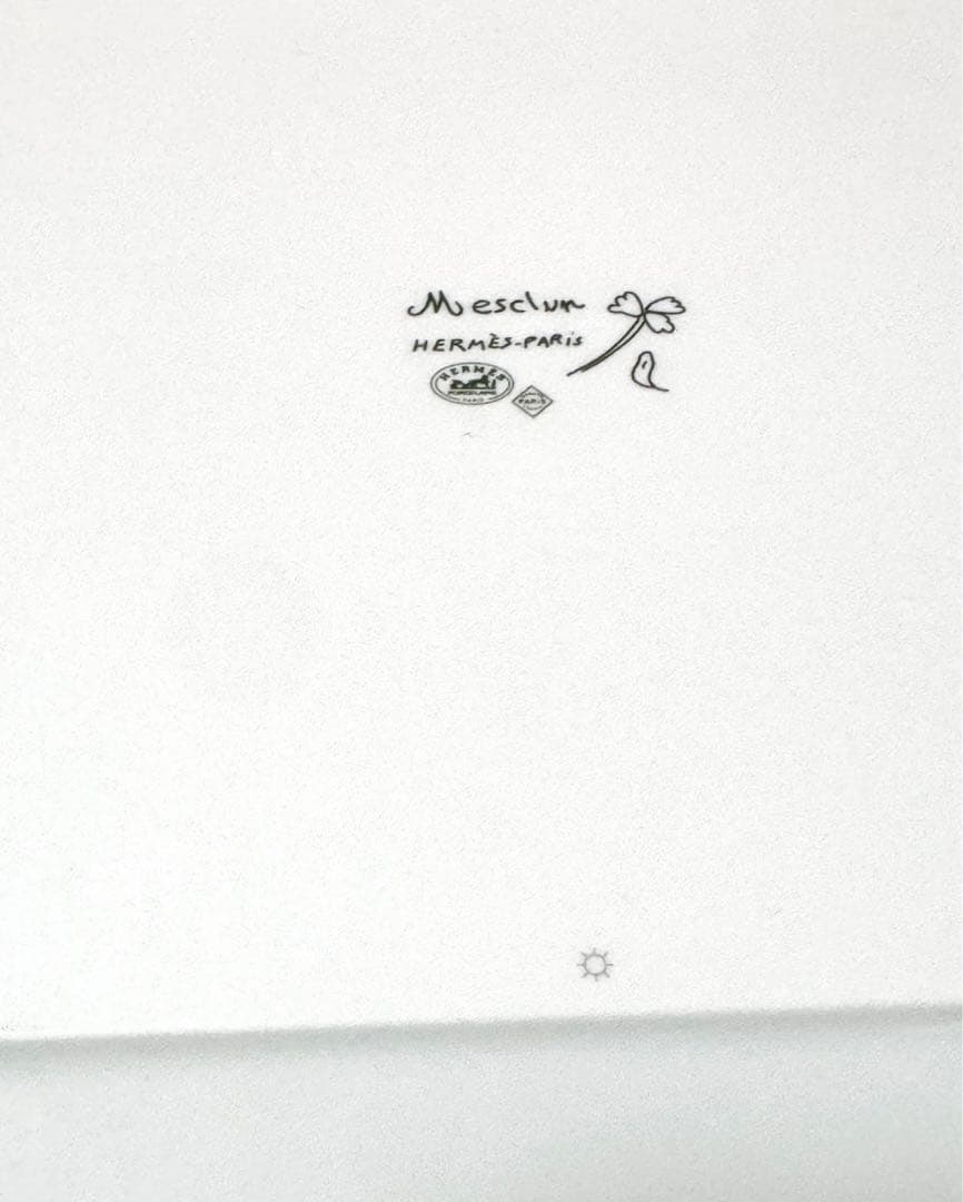 箱付き タグ付き未使用◆エルメス◆スクエアプレート◆メスクラン◆お皿