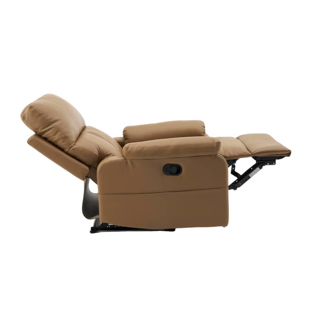 リクライニングソファー 165° 調整 リクライニングソファ【ライトコーヒー】