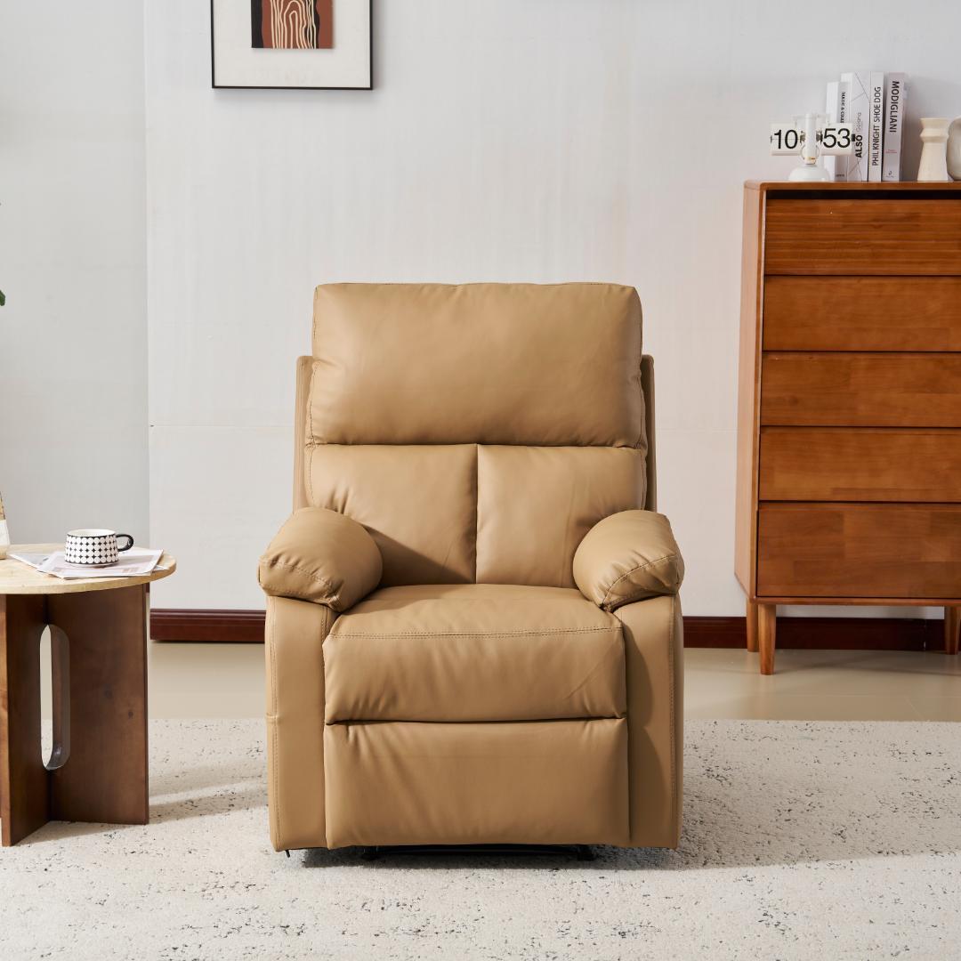 リクライニングソファー 165° 調整 リクライニングソファ【ライトコーヒー】