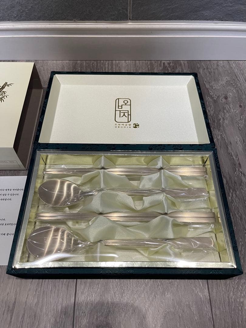 【新品未使用】スプーン＆お箸2セット 無形文化財十四號傳修助教 李点述 五父子