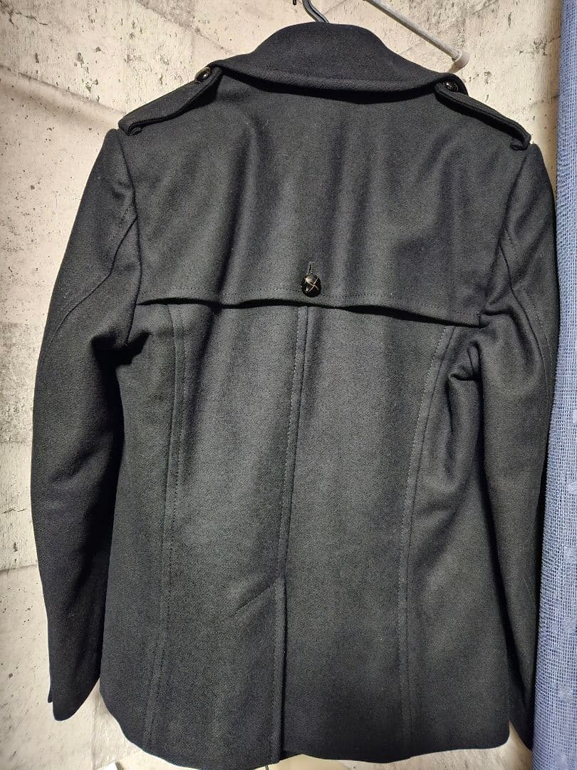 Dolce & Gabbana 黒 ダブルブレスト ピーコート