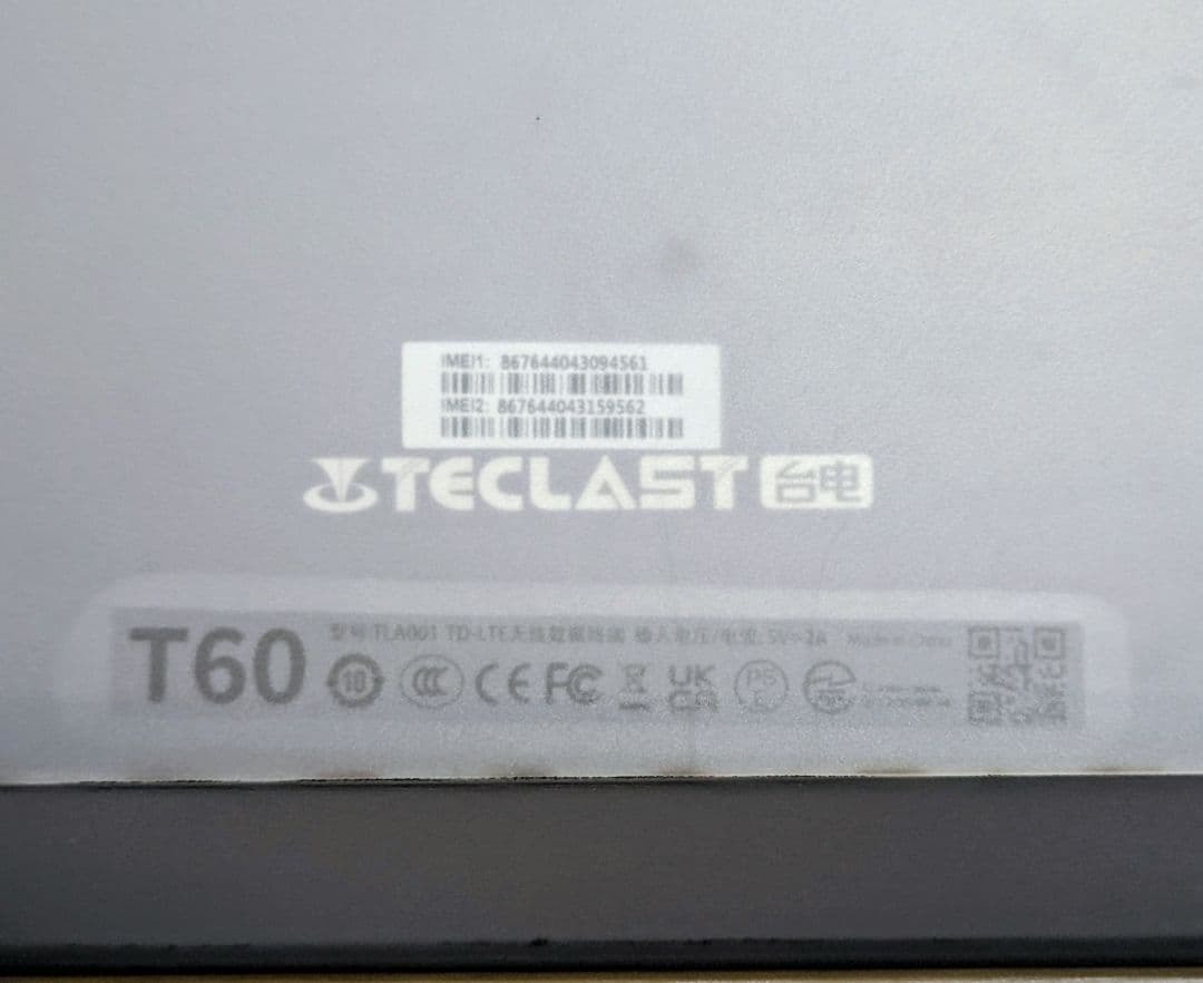 TECLAST T60 タブレット 本体