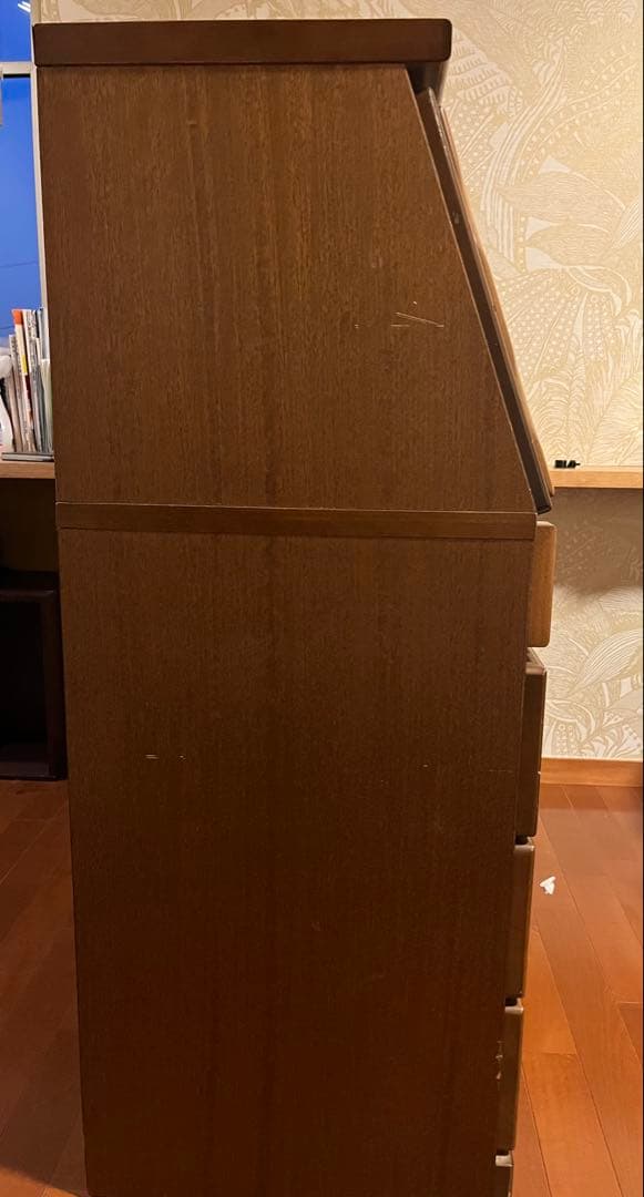 ライティングビューロー　ライティングデスク　スペイン製タイル付き　学習机