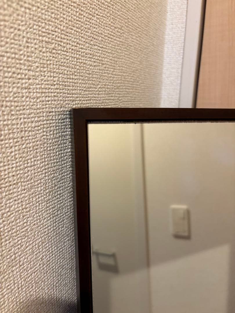 アンティーク調 木フレーム 大型ウォールミラー カナディアン/アンティーク