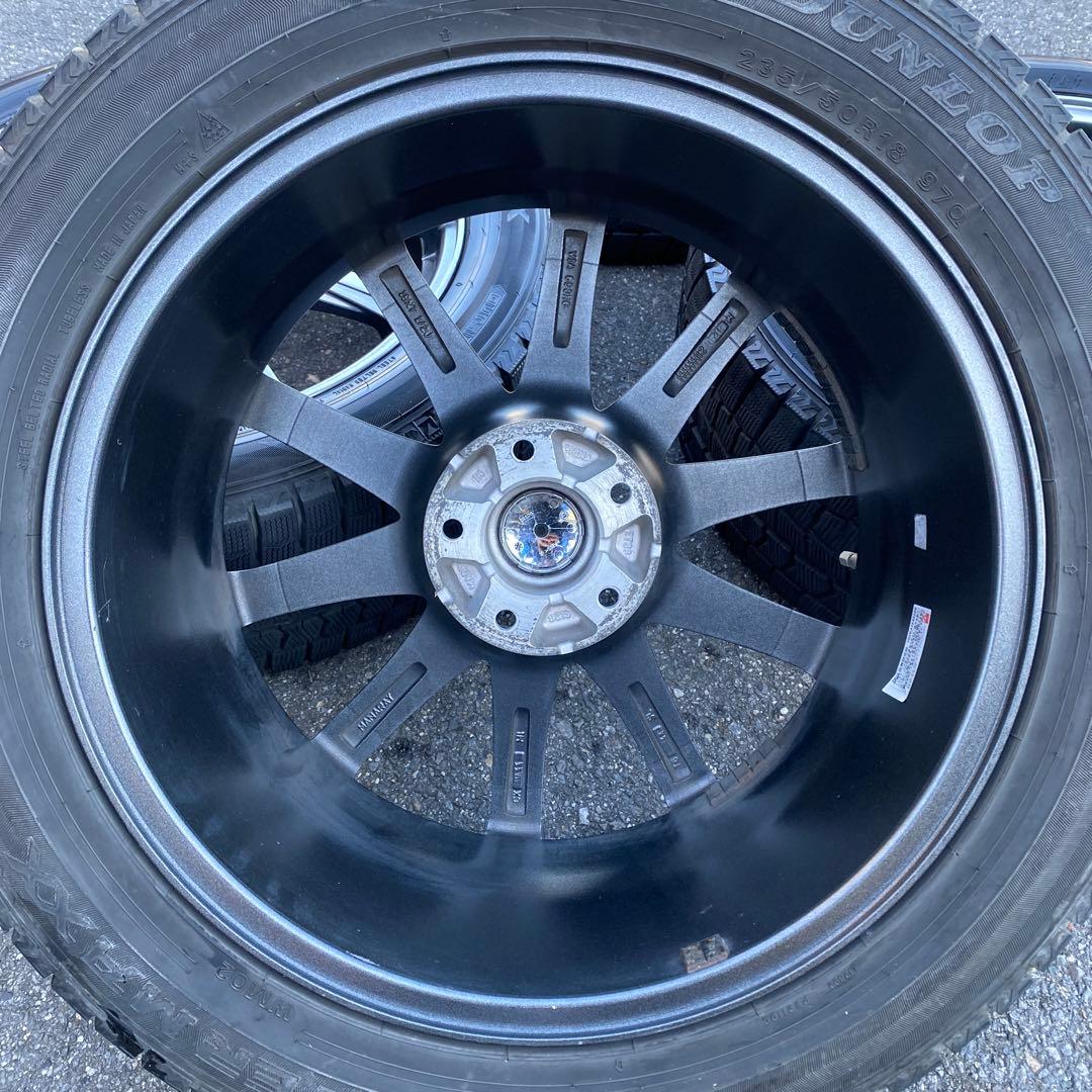 中古溝ありダンロップスタッドレスセット235/50R18 30系アルファード等