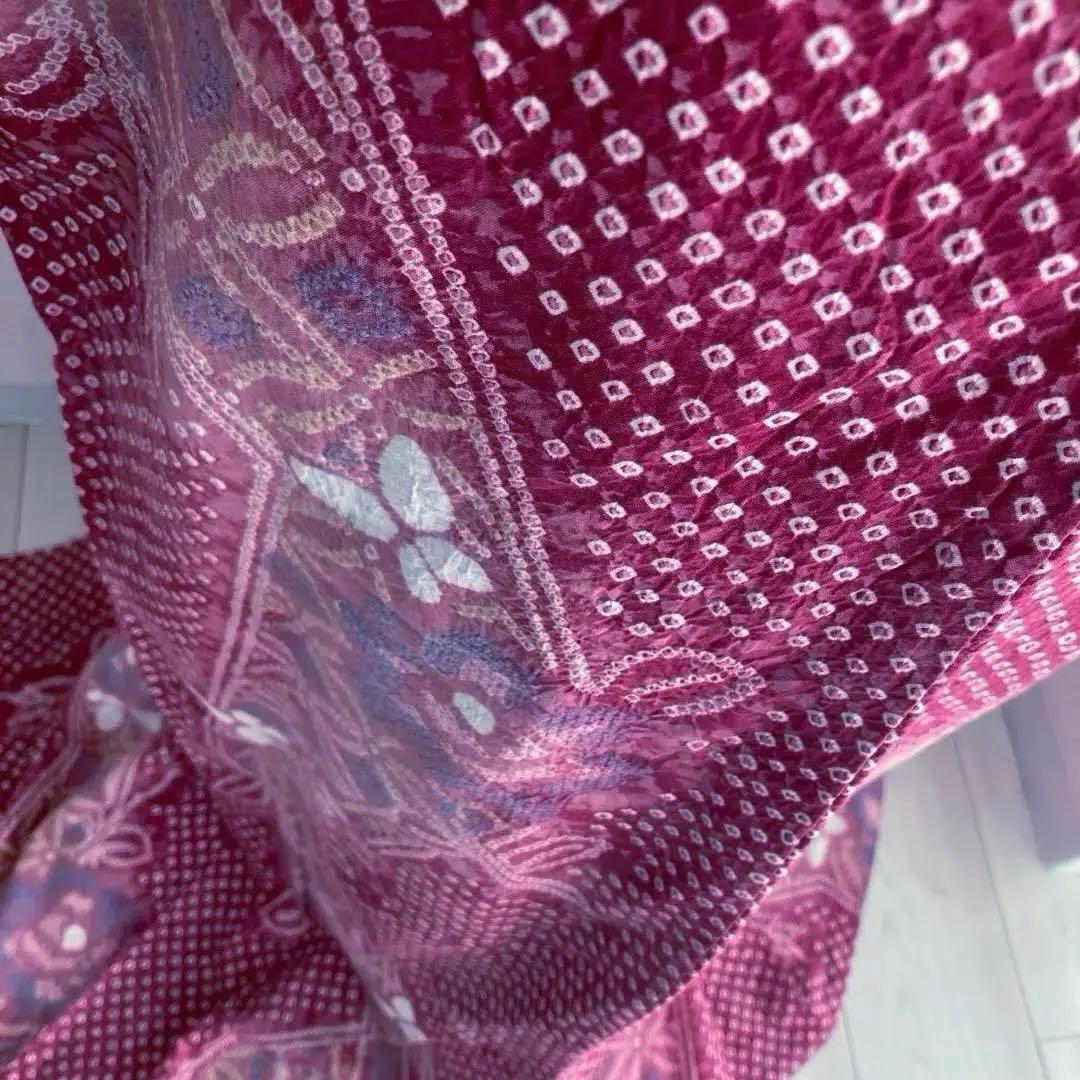 *nuko* 有松絞り浴衣・有松鳴海絞り浴衣　手縫い　蝶々　No.8-80