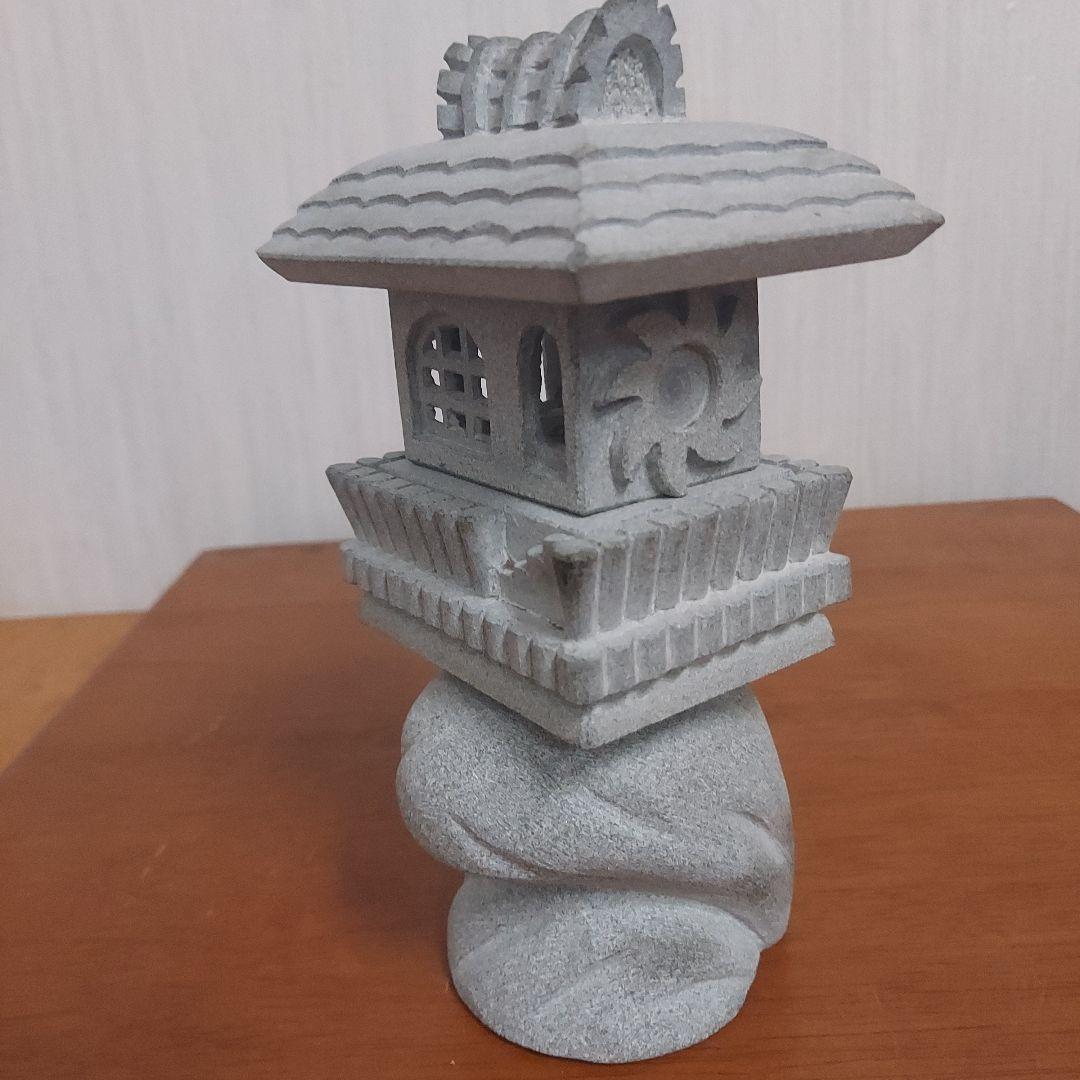 石製 灯篭 伝統的デザイン20㎝