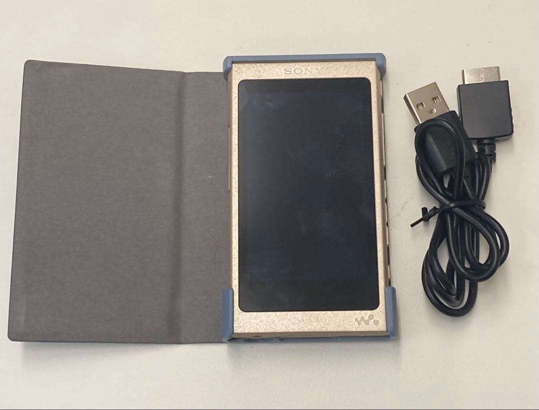 SONY NW-A45 ゴールド デジタルオーディオプレーヤー　充電・カバー付き