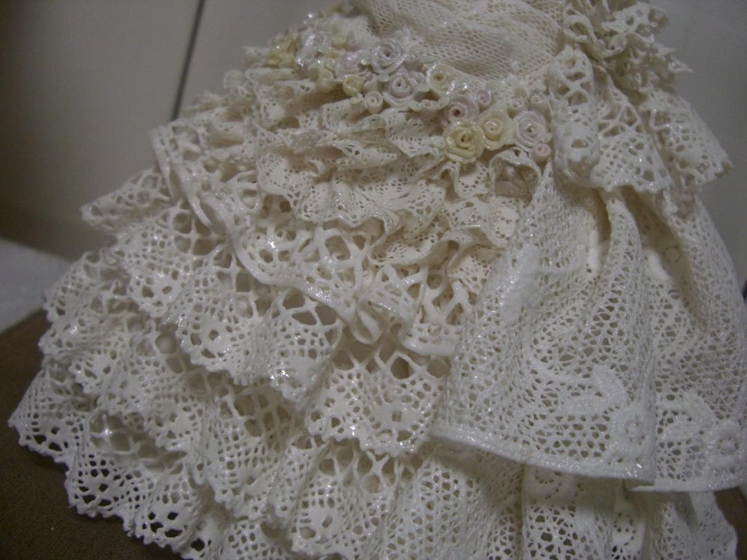 ★陶製レースドール★ウエディングドレス★結婚式★レース人形