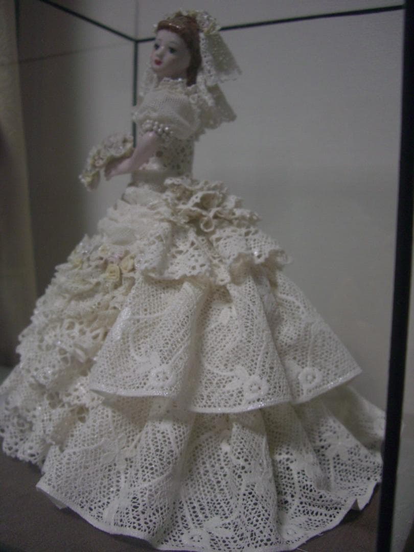 ★陶製レースドール★ウエディングドレス★結婚式★レース人形