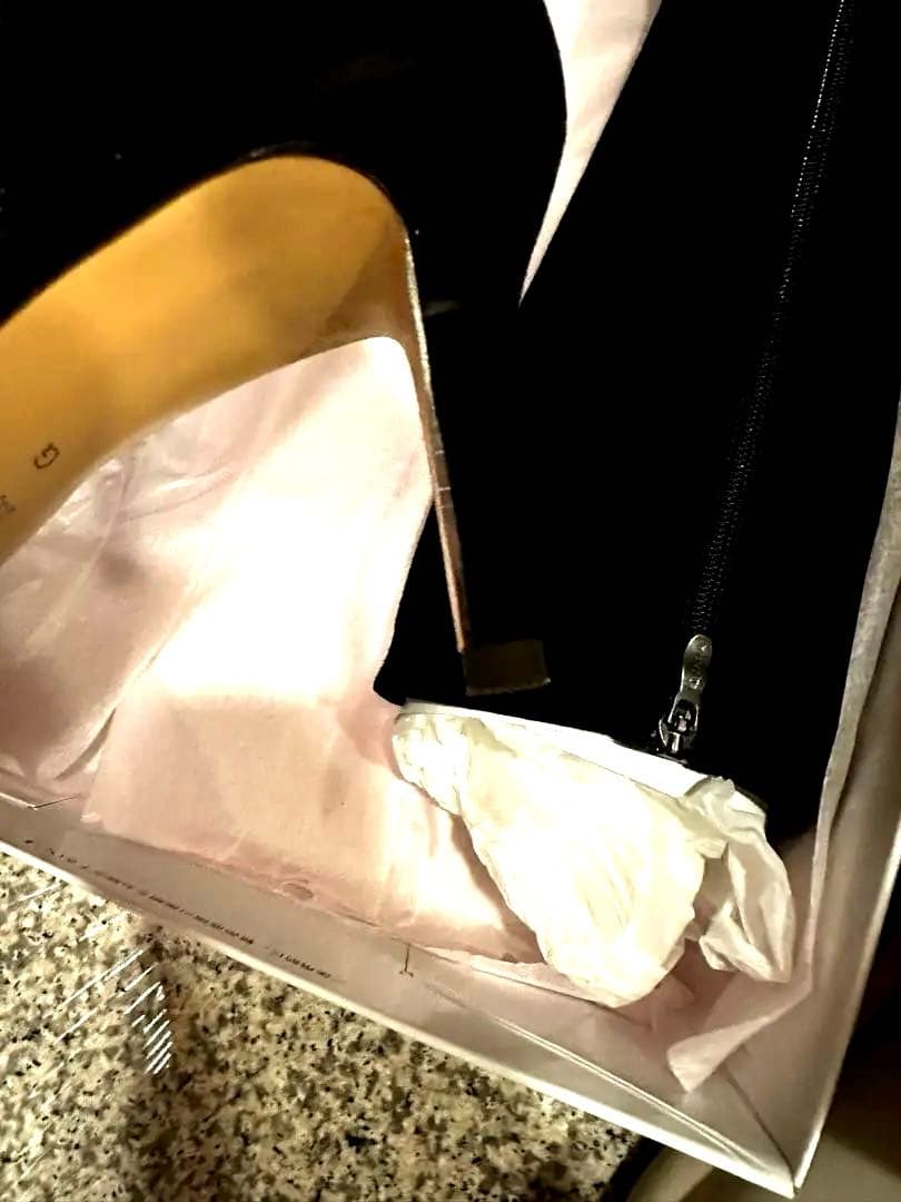 ダイアナ新品！ブラックスエードロングブーツ今季