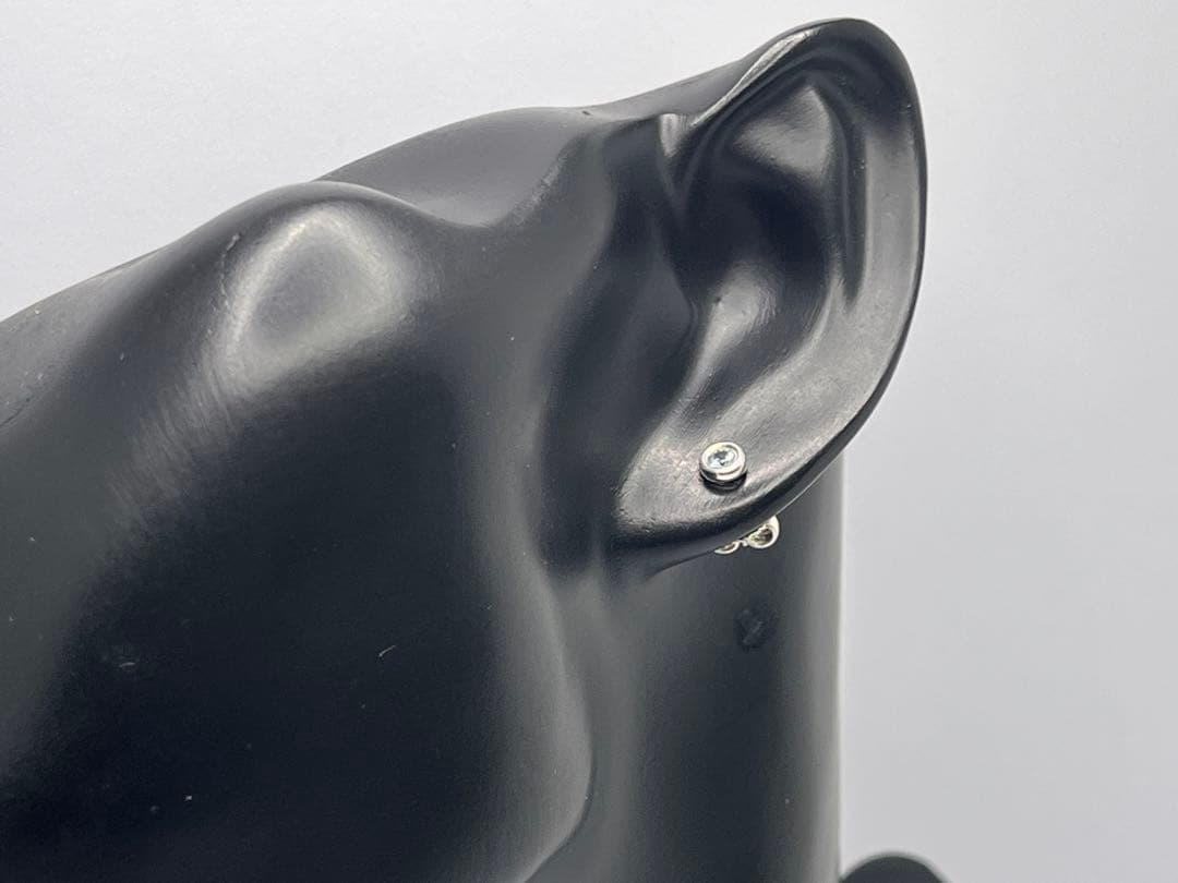 c720 ティファニー　バイザヤード　アクアマリン　ピアス　シルバー　925