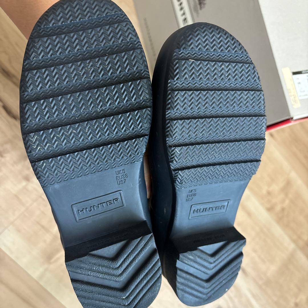 【新品未使用】ＨＵＮＴＥＲ レディースレインブーツ　UK5 US7 EU38