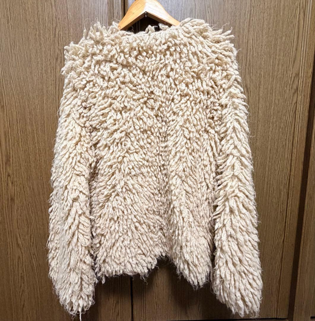 Ray BEAMS ミックスループ編み ニットジャケット カーディガン アウター