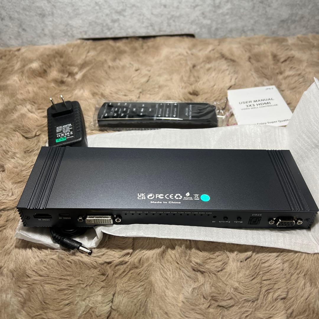 3x3 HDMI ビデオウォールコントローラー