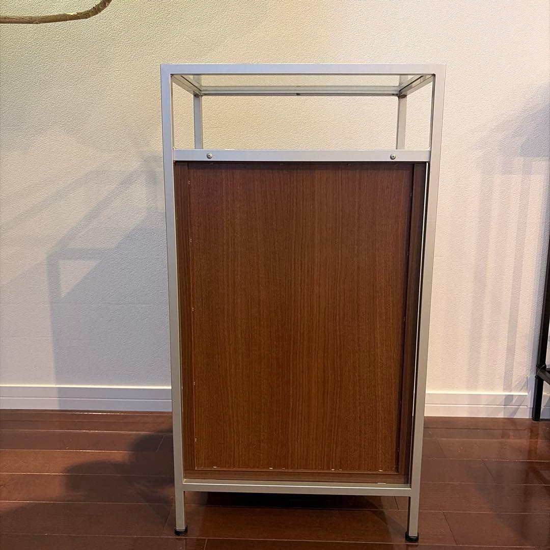 チェスト　電話台　ファックス台　ウォールナット色