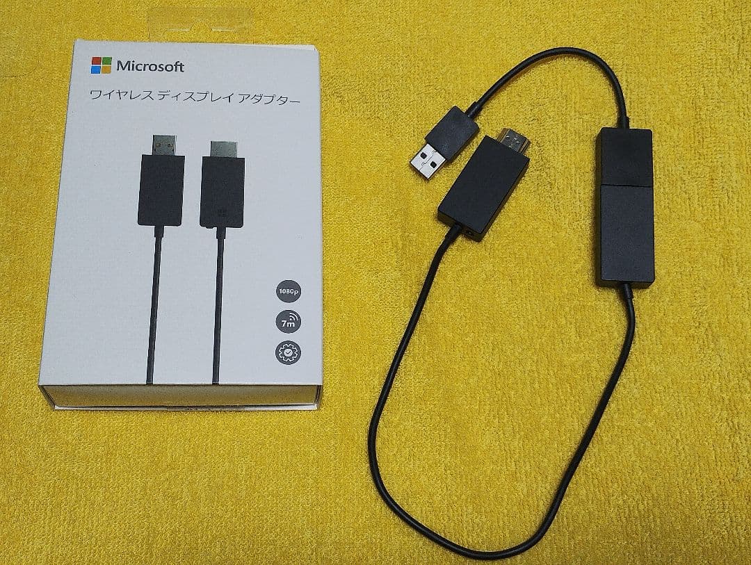 【美品】Microsoft ワイヤレスディスプレイアダプター P3Q-00009