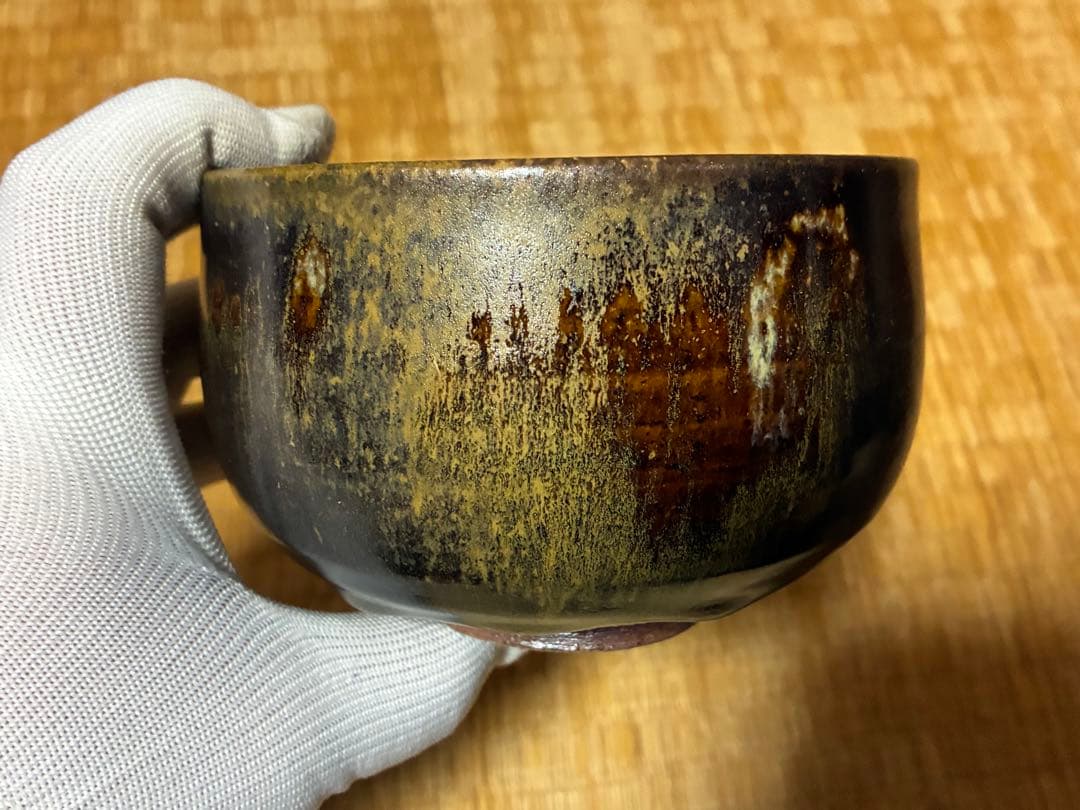 茶道具 上神焼 茶碗 作家物 共箱