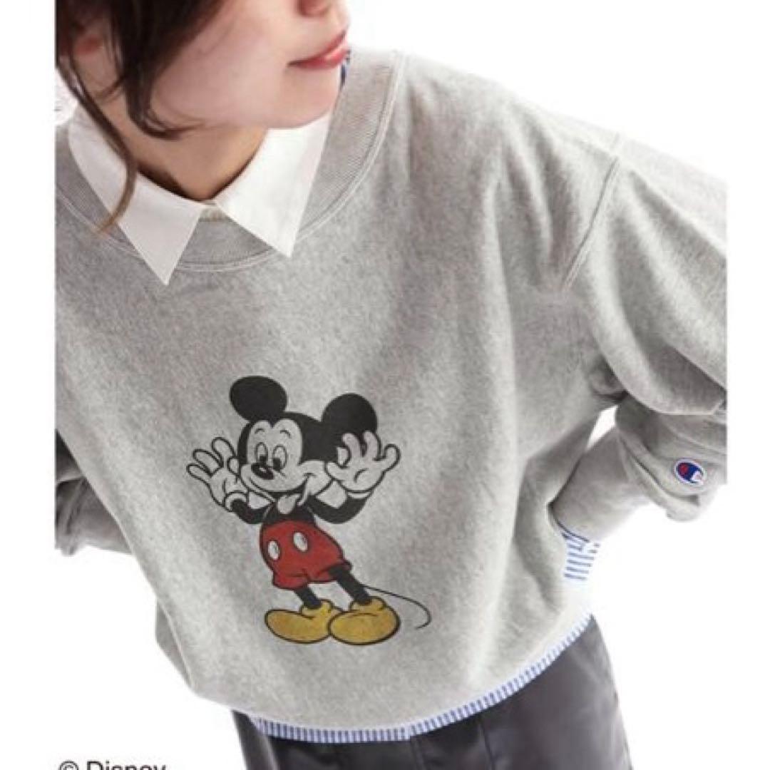 ジャーナルスタンダードレリューム　チャンピオン　ミッキースウェット　グレー
