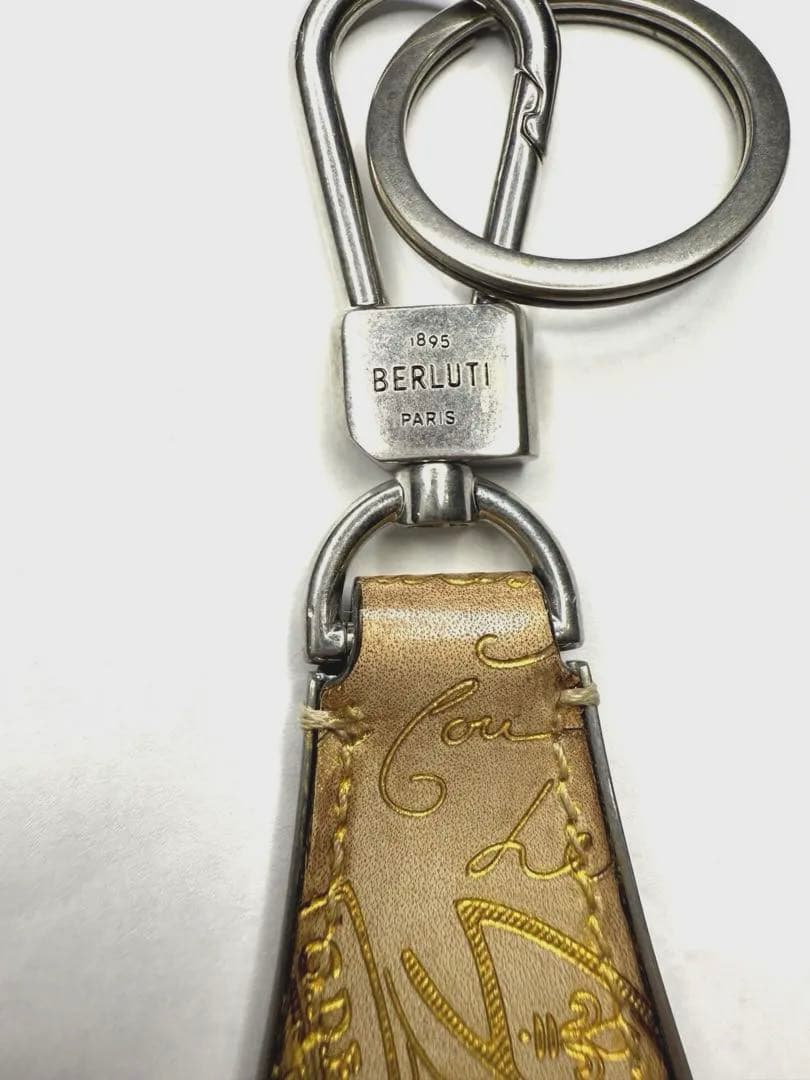 BERLUTI ベルルッティ　フルスクリットレザー　シューホーンキーリング