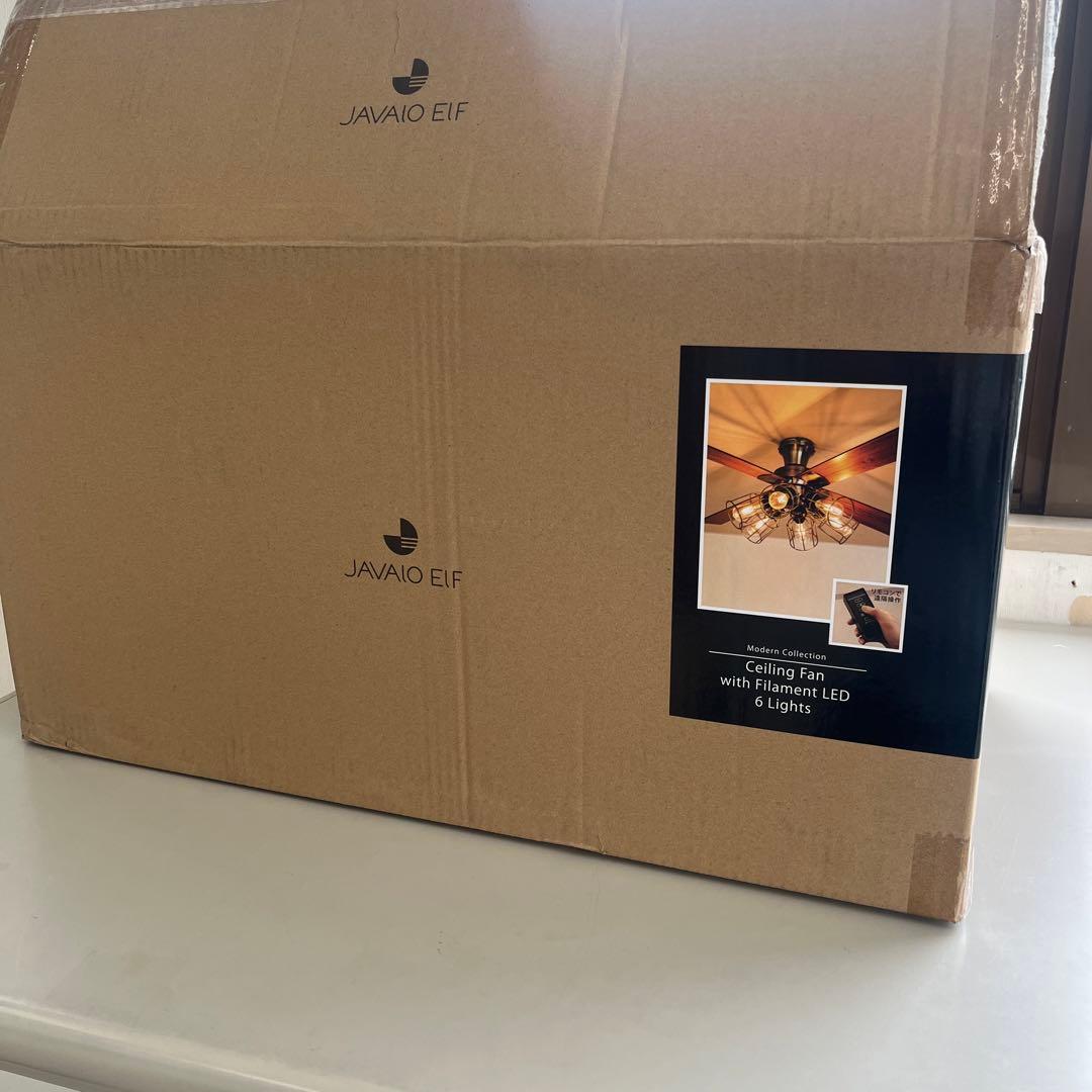 JAVALO ELF シーリングファン 6灯 LED JE-CF048