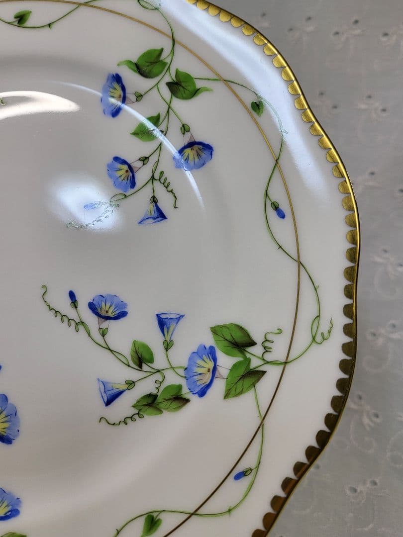 未使用✨高級✨ヘレンド モーニンググローリー 朝顔 プレート デザート皿②