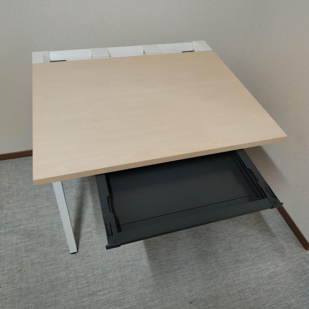 ​【引越し処分】コクヨ LEAN（リーン）幅80cm センター引出付 テレワーク