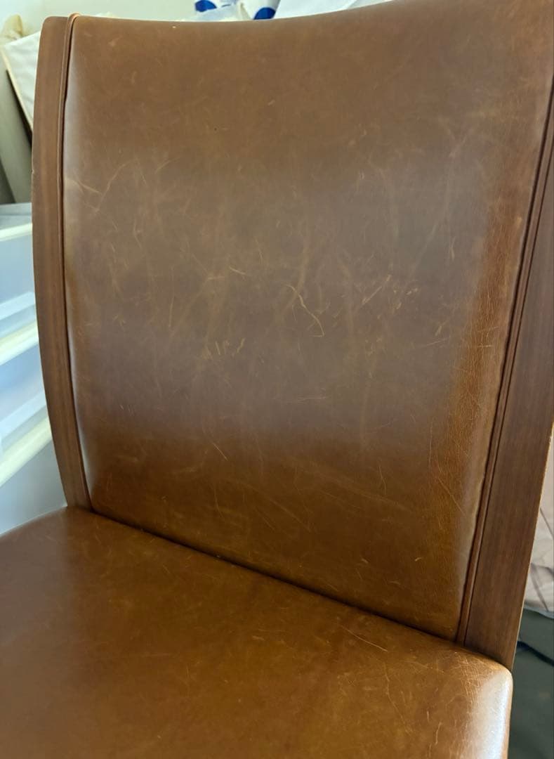 リッツウェル　SCHOLAR 革張り　ダイニングチェア 1脚