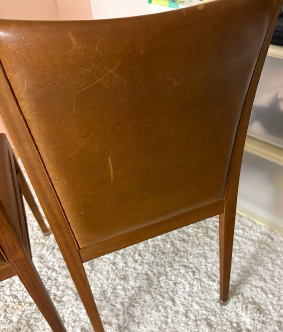 リッツウェル　SCHOLAR 革張り　ダイニングチェア 1脚