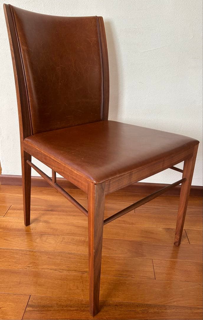 リッツウェル　SCHOLAR 革張り　ダイニングチェア 1脚