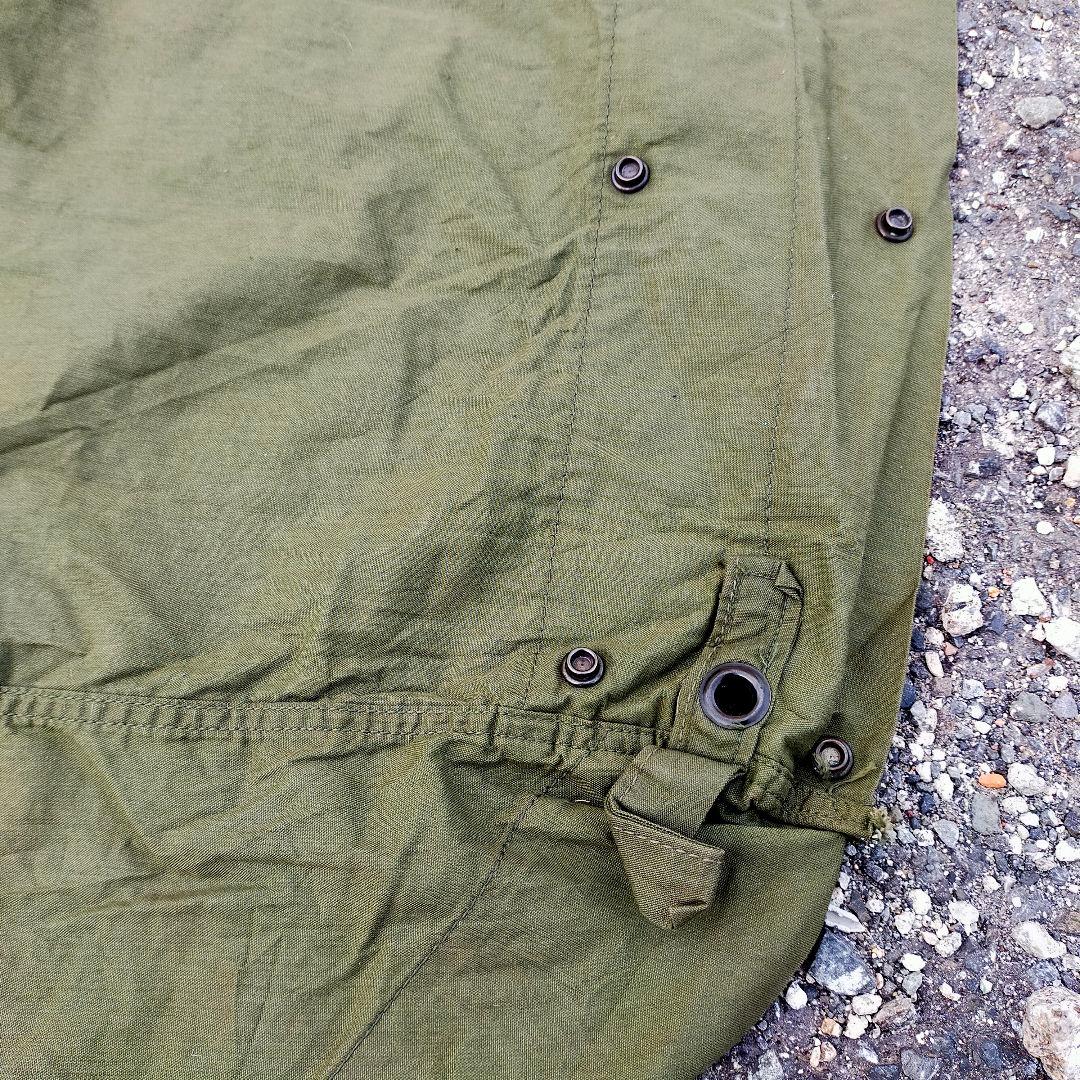 アメリカ軍　パップテント　ハーフテント　シェルター　グラウンドシート　70s