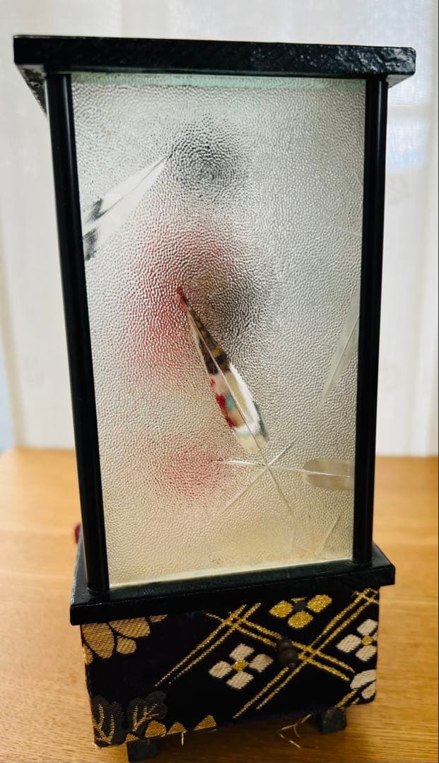 和風人形オルゴール 引き出し付き 京都 舞妓 祇園小唄 すりガラス