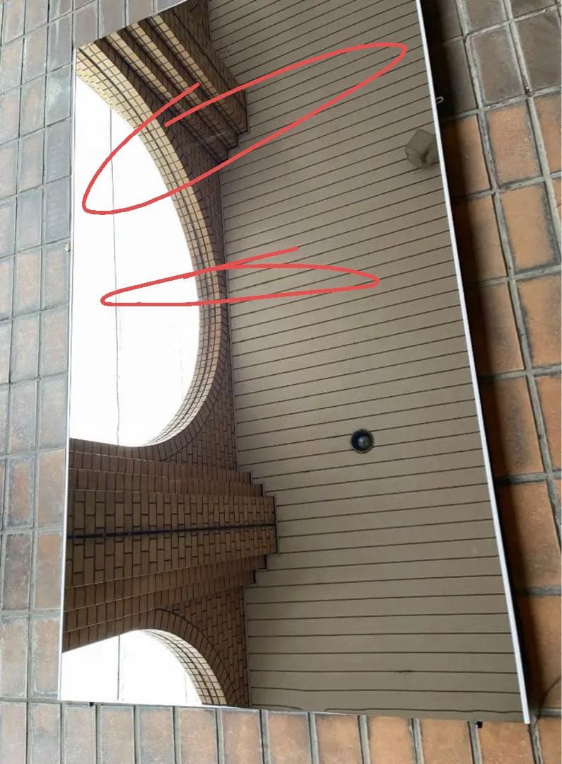 brisafe 割れない鏡 壁掛けミラー 120X180CM 241番