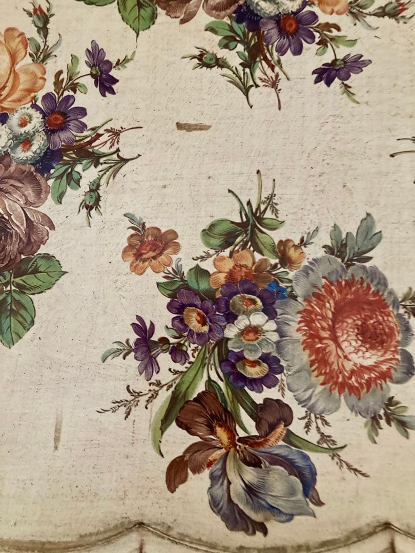 ITALYヴィンテージflorentineフローレンタイン花柄ネストテーブル難有