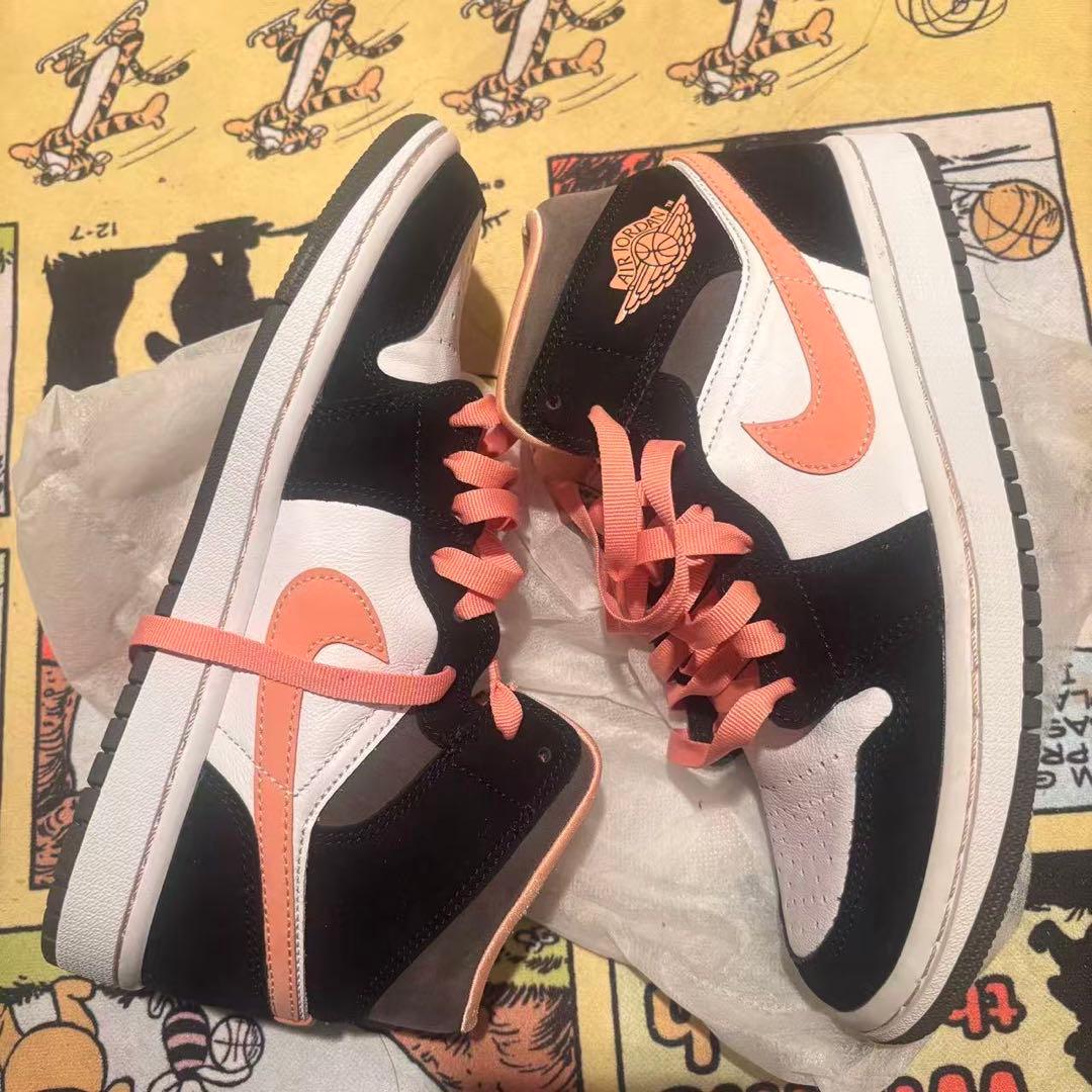 【美品】NIKE 24cm Air Jordan 1 ピンクブラック ハイカット