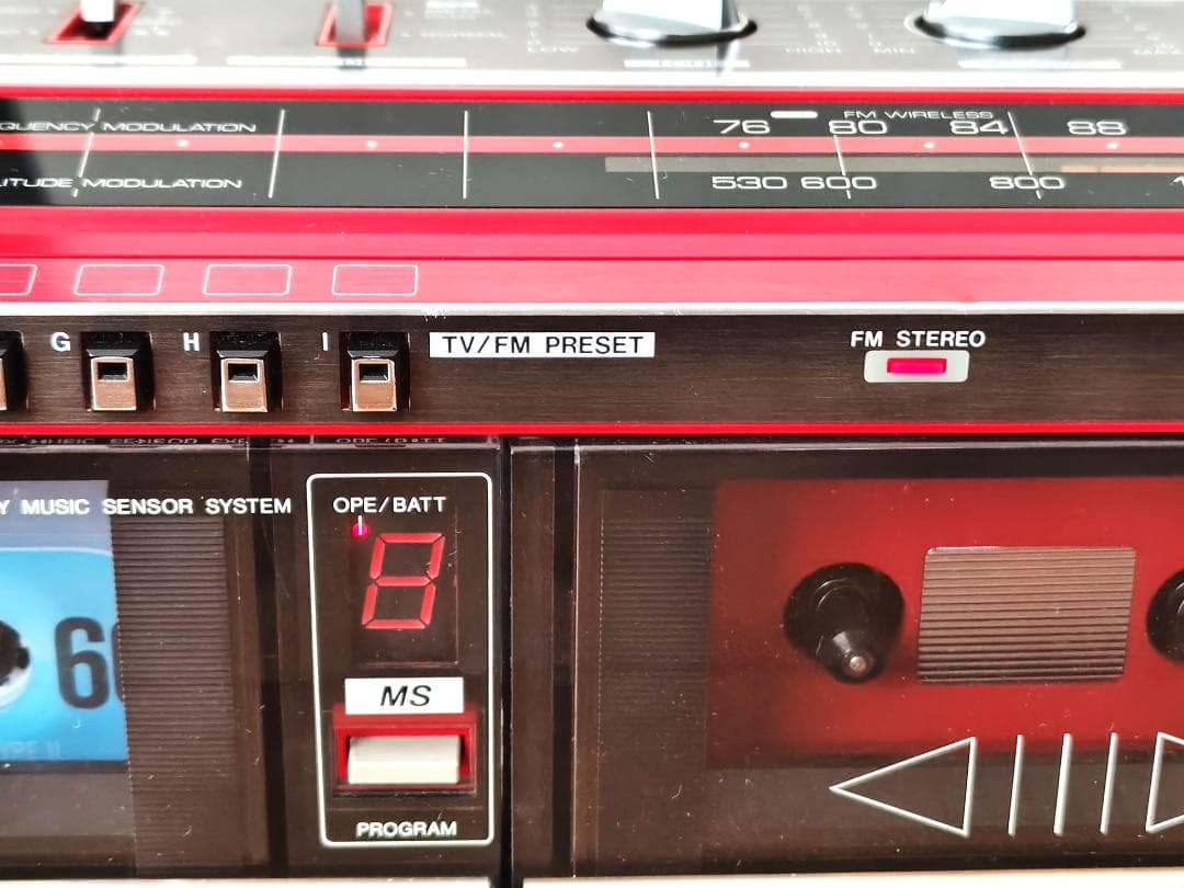 【ジャンク】 AIWA ラジカセ CS-W88 アイワ 外装良好