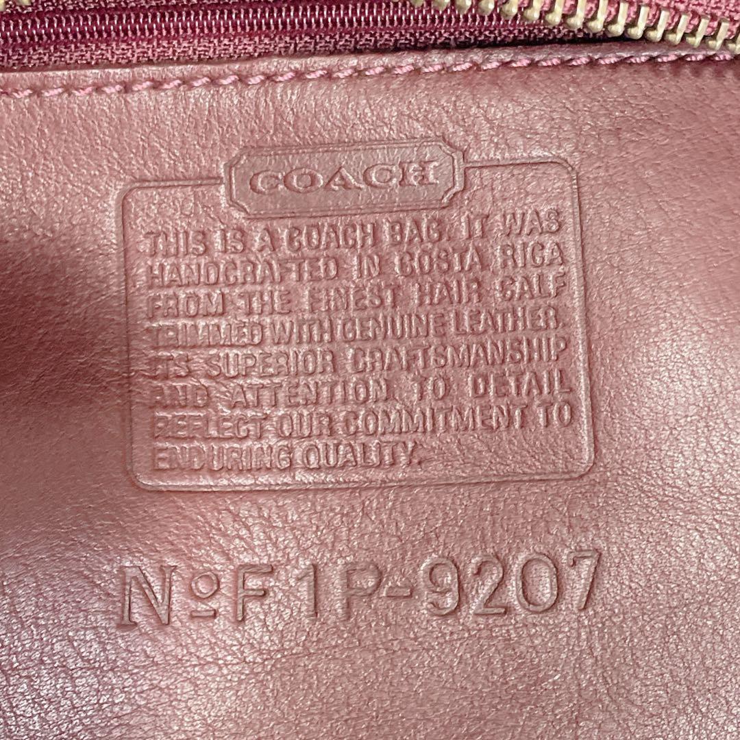 未使用級✨OLD COACH ワンショルダー ハラコ ハーフムーン ボルドー