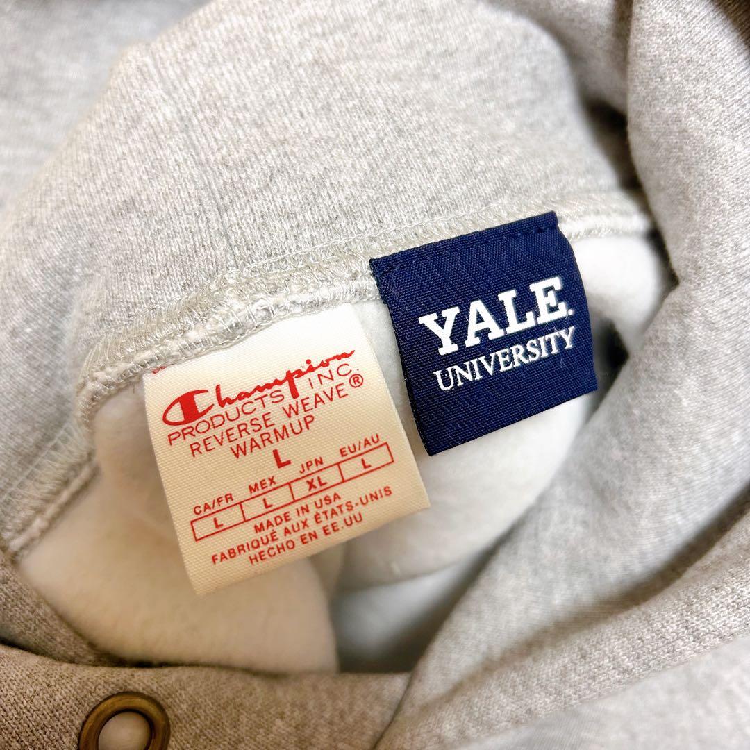 【未使用】チャンピオン リバースウィーブ パーカー YALE グレー XL