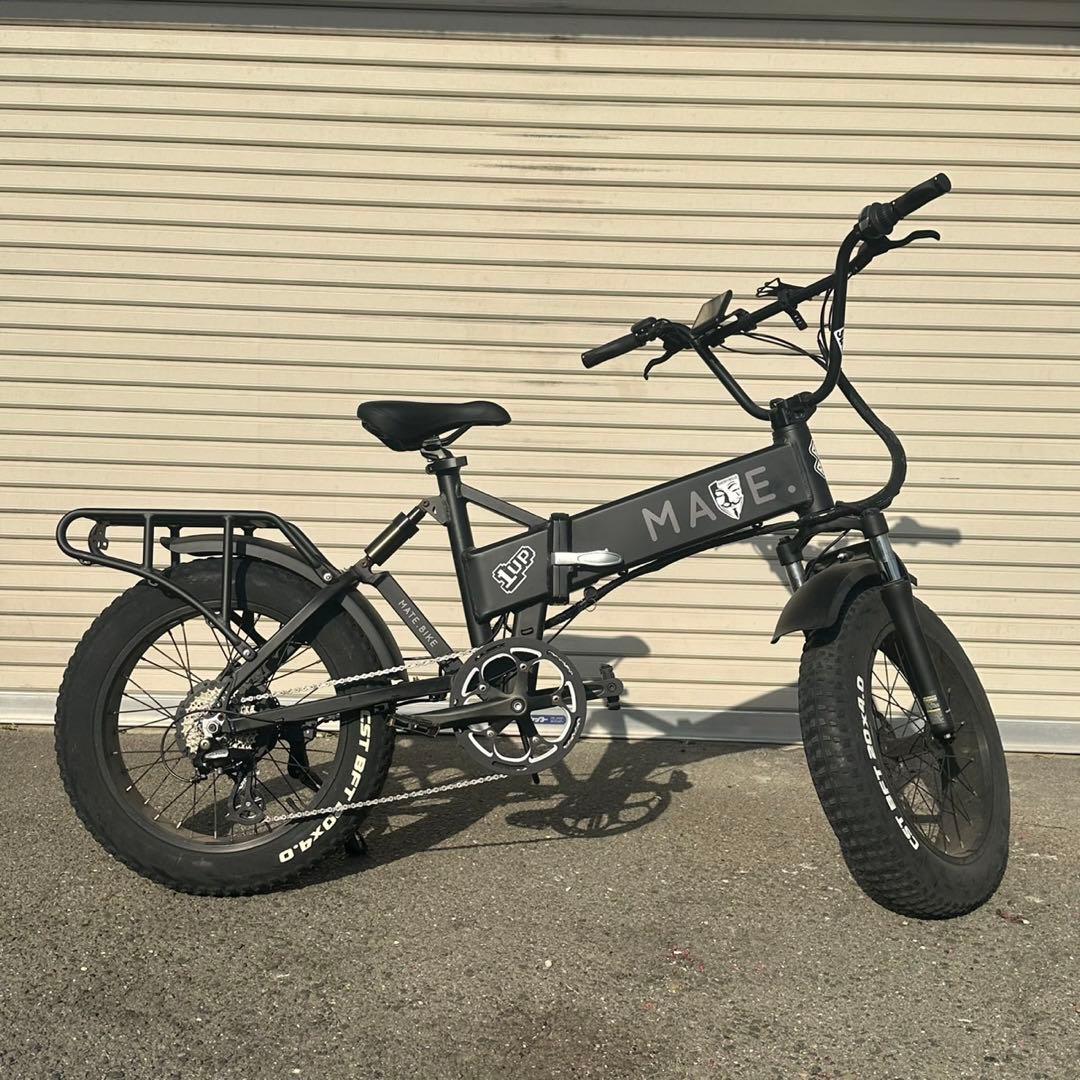 MATE.BIKE 電動アシスト 折りたたみ ファットバイク 20インチ 黒